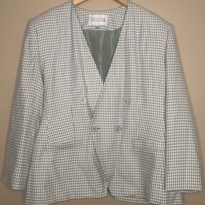Vintage Double Breasted Dogtooth Blazer